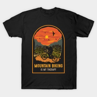 Mountain biking is my therapy T-Shirt